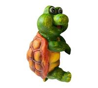 Funny Frog Flower Pot Hugger, Cute Animal Ornament, 1.97x3.74x2.36 inches Figurine Decor, Resin Material, Vibrant Colors, Ideal for Lawn Yard Desk Pond Workplace Garden Use