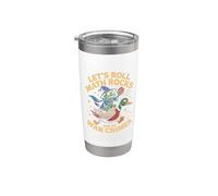 Funny Frog Goose Laissons des calculs mathématiques et commettons des crimes de guerre Gobelet isotherme en acier inoxydable double paroi