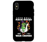 Funny Frog Goose Let's Roll Math Rocks Non aux Crimes de Guerre Coque pour iPhone X/XS