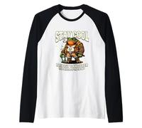 Funny Frog Humor. Froggy Gangster Stay Cool Manche Raglan
