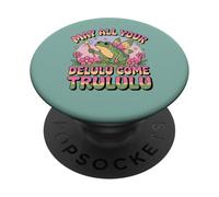 Funny Frog Humor. May All Your Delulu Come Trululu Fairy PopSockets PopGrip Adhésif