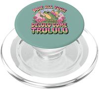 Funny Frog Humor. May All Your Delulu Come Trululu Fairy PopSockets PopGrip pour MagSafe