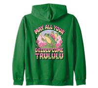 Funny Frog Humor. May All Your Delulu Come Trululu Fairy Sweat à Capuche
