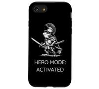 Funny Frog Humor. Roman Soldier Toad Hero Mode Activated Coque pour iPhone SE (2020) / 7/8
