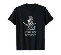 Funny Frog Humor. Roman Soldier Toad Hero Mode Activated T-Shirt