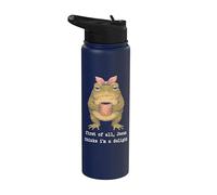 Funny Frog Meme - First of All Jesus Thinks I'm A Delight Stainless Steel Insulated Water Bottle