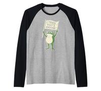 Funny Frog Quitting Meme Sarcastic J'Ai essayé, ça Suffit Manche Raglan