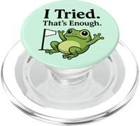 Funny Frog Quitting Meme Sarcastic J'Ai essayé, ça Suffit PopSockets PopGrip pour MagSafe