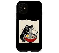 Funny Frog Ramen Sumi-e Kawaii Ink Painting Japanese Coque pour iPhone 11