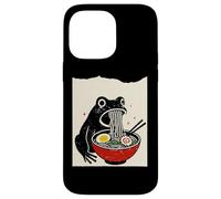 Funny Frog Ramen Sumi-e Kawaii Ink Painting Japanese Coque pour iPhone 14 Pro Max