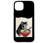 Funny Frog Ramen Sumi-e Kawaii Ink Painting Japanese Coque pour iPhone 15 Plus