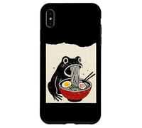 Funny Frog Ramen Sumi-e Kawaii Ink Painting Japanese Coque pour iPhone XS Max