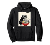 Funny Frog Ramen Sumi-e Kawaii Ink Painting Japanese Sweat à Capuche