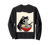 Funny Frog Ramen Sumi-e Kawaii Ink Painting Japanese Sweatshirt