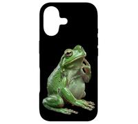 Funny Frog Thinker Pose Animal Meme Coque pour iPhone 17