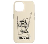 Funny Frog Wizard Huzzah Coque pour iPhone 14