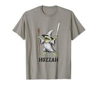 Funny Frog Wizard Huzzah T-Shirt