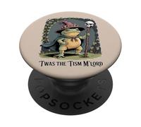 Funny Frog Wizard 'TWAS The 'Tism M'Lord Fantasy Art PopSockets PopGrip Adhésif