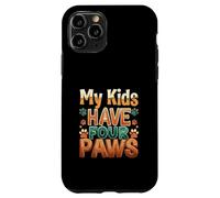 Funny Fur Parent Four Paws Animal Lover Design Coque pour iPhone 11 Pro