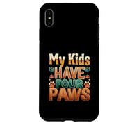 Funny Fur Parent Four Paws Animal Lover Design Coque pour iPhone XS Max