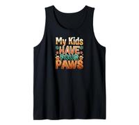 Funny Fur Parent Four Paws Animal Lover Design Débardeur