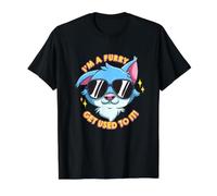 Funny Fursona Cool I'm A Furry Get Used to It T-Shirt Graphique avec Valeur