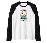 Funny Gacha Gamer Calico Cat Ultimate Pull Chaos Demon Manche Raglan