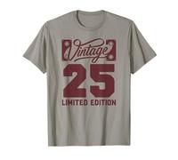 Funny Gag Men Vintage 25th Birthday Decorations 25 Birthday T-Shirt