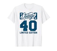 Funny Gag Men Vintage 40th Birthday Decorations 40 Birthday T-Shirt