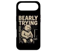 Funny Gamer Bear Pun Meme Humour Rage Quit Joke Gaming Fan Coque pour iPhone Air
