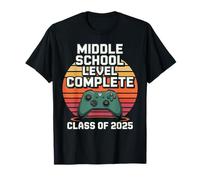 Funny Gamer Graduation Class of 2025 Retro Style Kids Boy T-Shirt