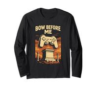Funny Gamer Humour Retro Console Gaming Culture Game Streamer Manche Longue