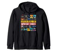 Funny Gamer Life is Full of Important Choice Gamer Gaming Sweat à Capuche