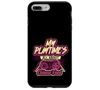 Funny Gamer Life Manette Chinoise de Jeux vidéo et de Nourriture Coque pour iPhone 7 Plus/8 Plus