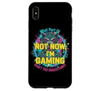 Funny Gamer Not Now I'm Gaming Coque pour iPhone XS Max