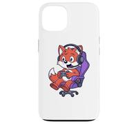 Funny Gamer Red Fox Gaming Video Game Enthusiast Boys Kids Coque pour iPhone 13