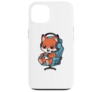 Funny Gamer Red Fox Gaming Video Game Enthusiast Boys Kids Coque pour iPhone 13