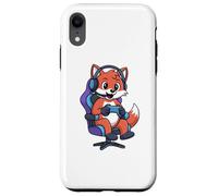 Funny Gamer Red Fox Gaming Video Game Enthusiast Boys Kids Coque pour iPhone XR