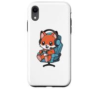 Funny Gamer Red Fox Gaming Video Game Enthusiast Boys Kids Coque pour iPhone XR