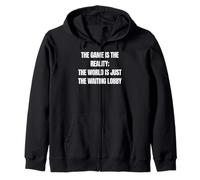 Funny Gamer The Game is Reality Waiting Lobby Video Gaming Sweat à Capuche