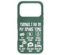 Funny Gamer Videogame Things I Do in My Spare Time, Gaming Coque pour iPhone 17 Pro