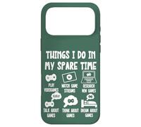 Funny Gamer Videogame Things I Do in My Spare Time, Gaming Coque pour iPhone 17 Pro Max