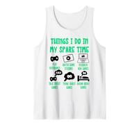 Funny Gamer Videogame Things I Do in My Spare Time, Gaming Débardeur