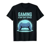 Funny Gaming Is Safe Space Mode Pixel Art T-Shirt