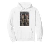 Funny Gangster Cat Gen Z Retro Hip Hop Gangsta 2 Cat Meme Sweat à Capuche