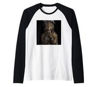 Funny Gangster Cat Gen Z Retro Hip Hop Gangsta Cat Meme Manche Raglan