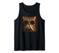 Funny Gangster Cat Meme Smoking and Wearing Sunglasses Débardeur