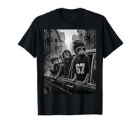 Funny Gangster Cats Black & White Street Crew Numéro 67 Meme T-Shirt