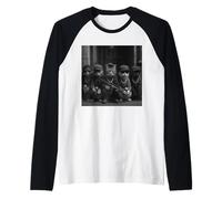 Funny Gangster Cats Street Design Manche Raglan