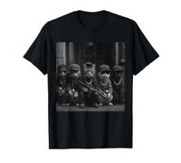 Funny Gangster Cats Street Design T-Shirt